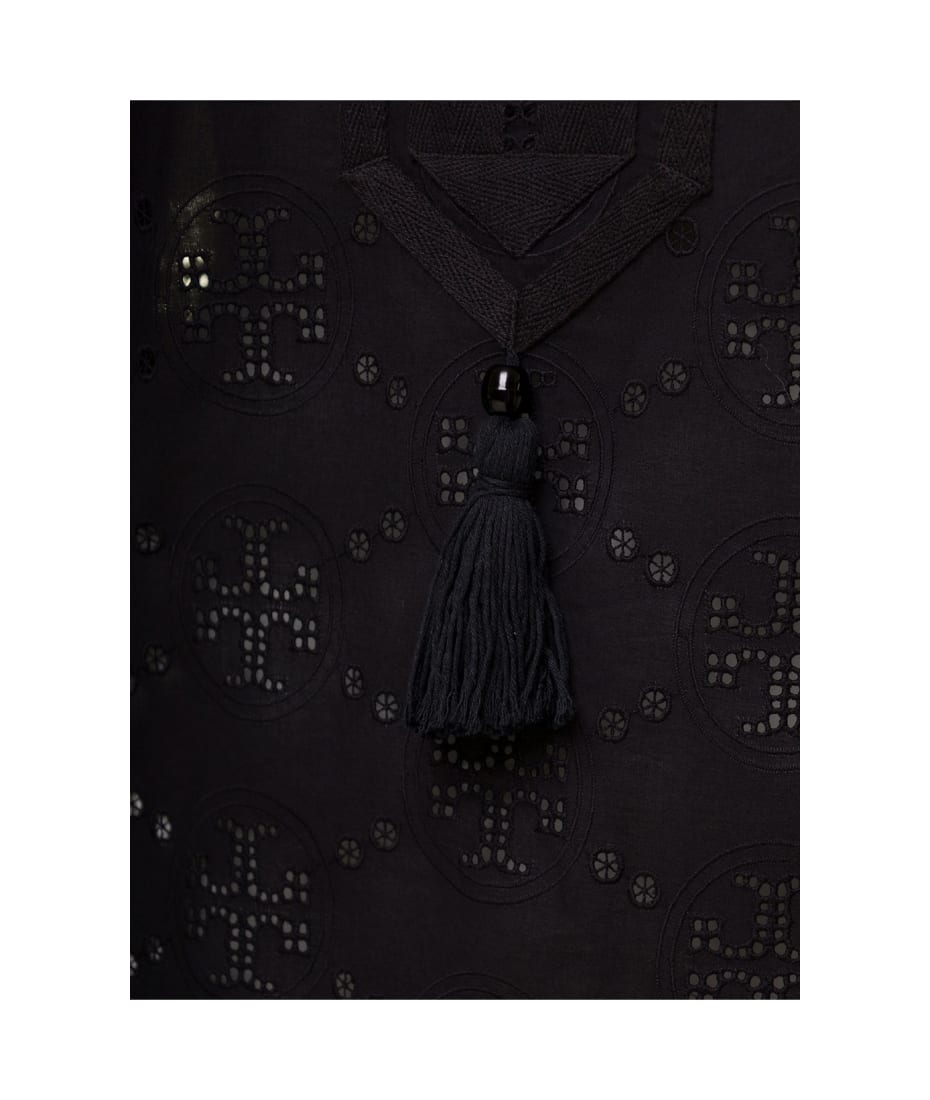 tory' Black Tunic With Cut-outs And Tassel In Lightweight Cotton Woman Tory  Burch | italist, ALWAYS LIKE A SALE