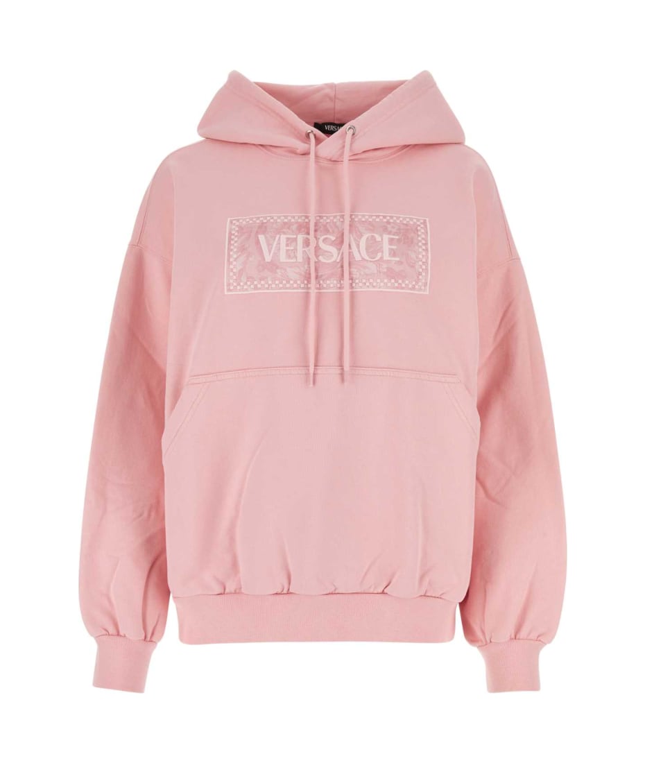 Versace Pink Cotton Sweatshirt - PALEPINK