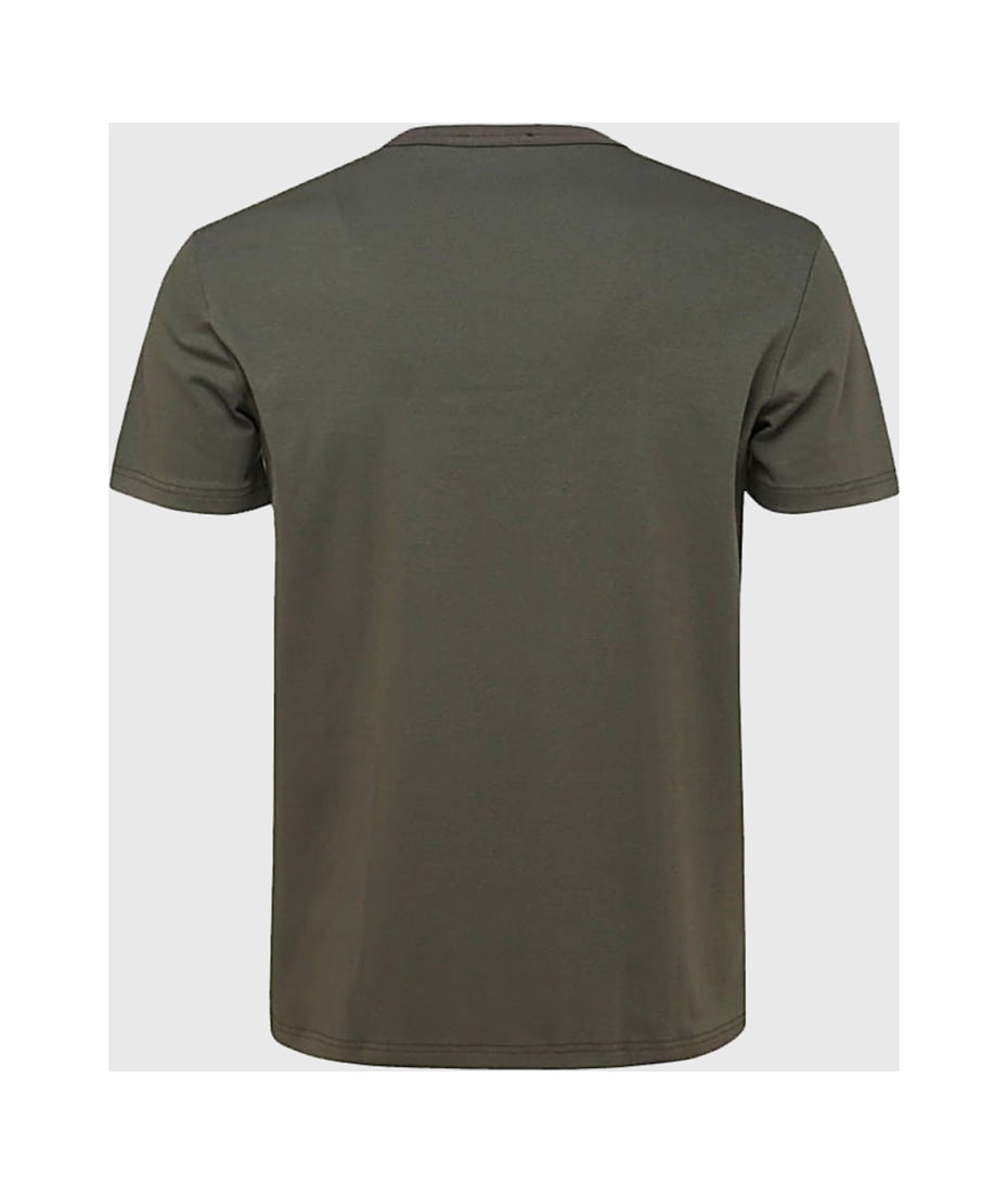 Tom Ford Military Green Cotton Blend T-shirt - MILITARY GREEN