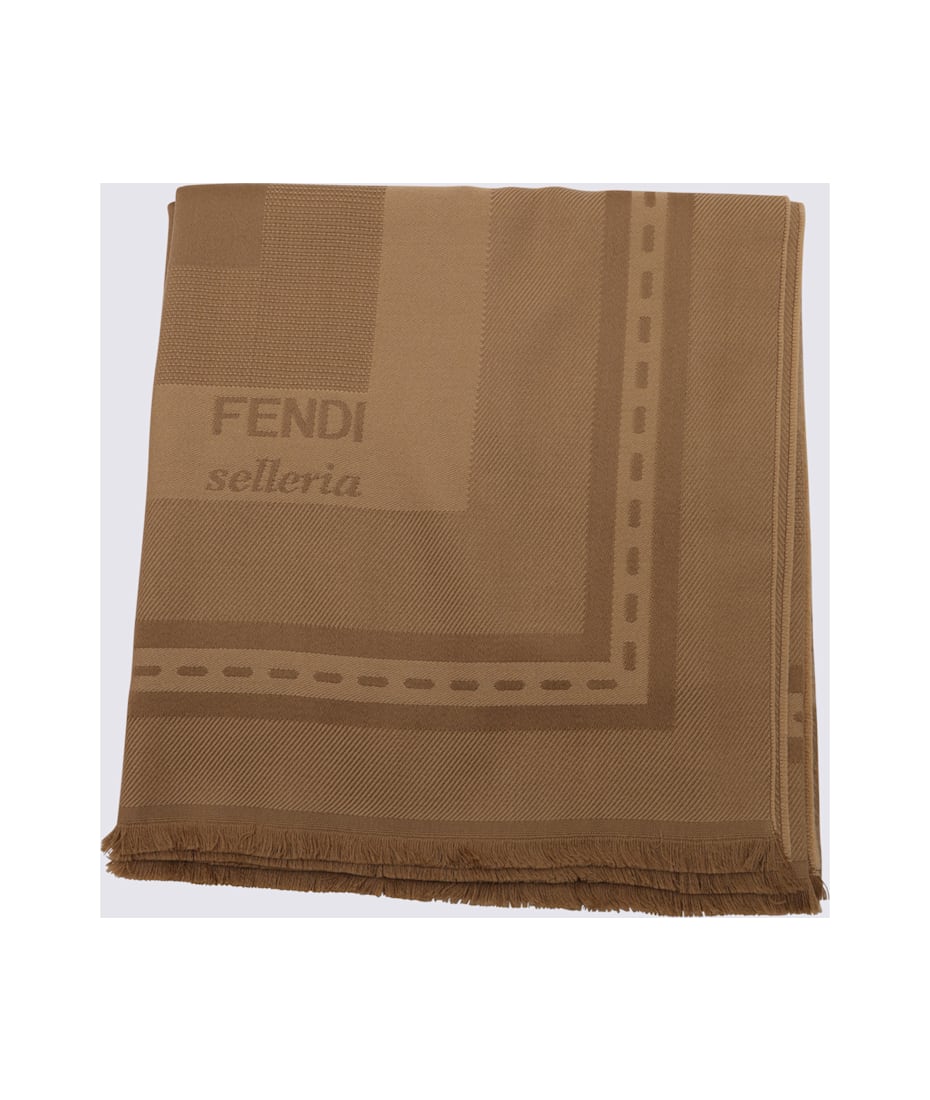 スカーフ FENDI CAMEL WOOL SCARVES Fendi Camel Wool Scarves | italist
