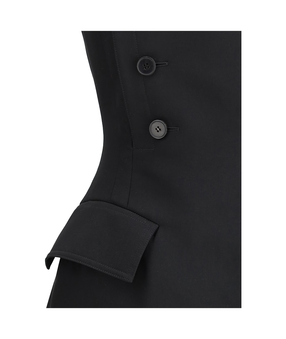 Alexander McQUEEN 780745WIEN51000 関税送料込 Men's Raw Edge Canvas Harness Shirt in Black | McQueen US