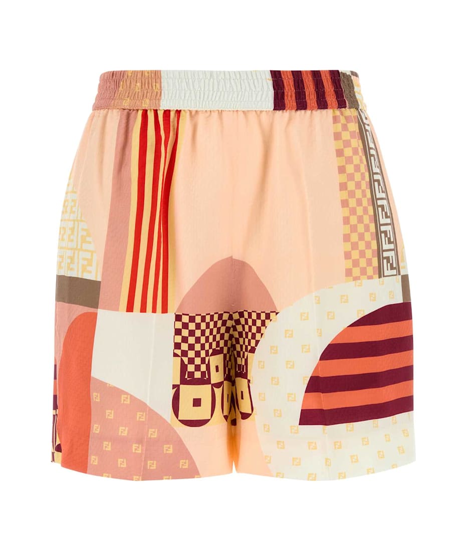 Fendi Printed Crepe Shorts | italist