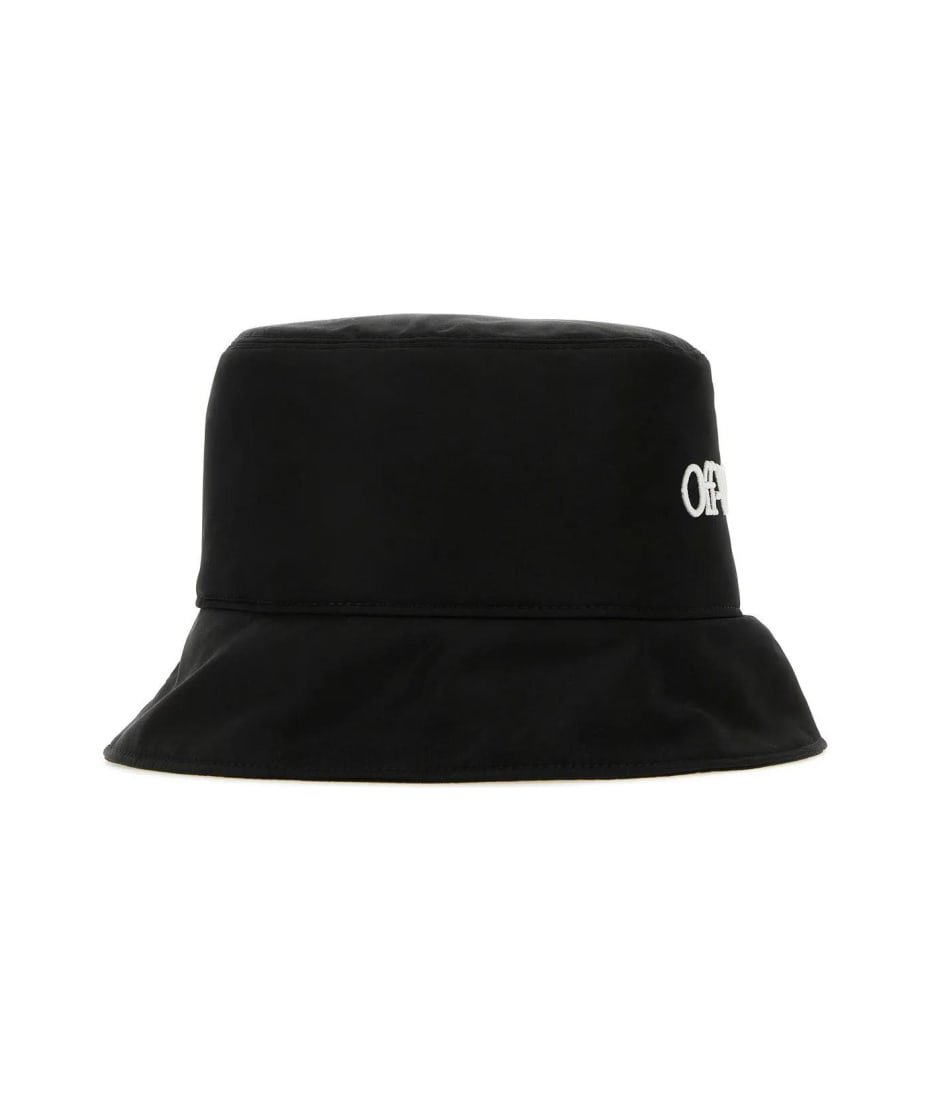 【送料&関税込】Off-White Black Polyester Bucket Hat Off-White Black Polyester Bucket Hat | italist