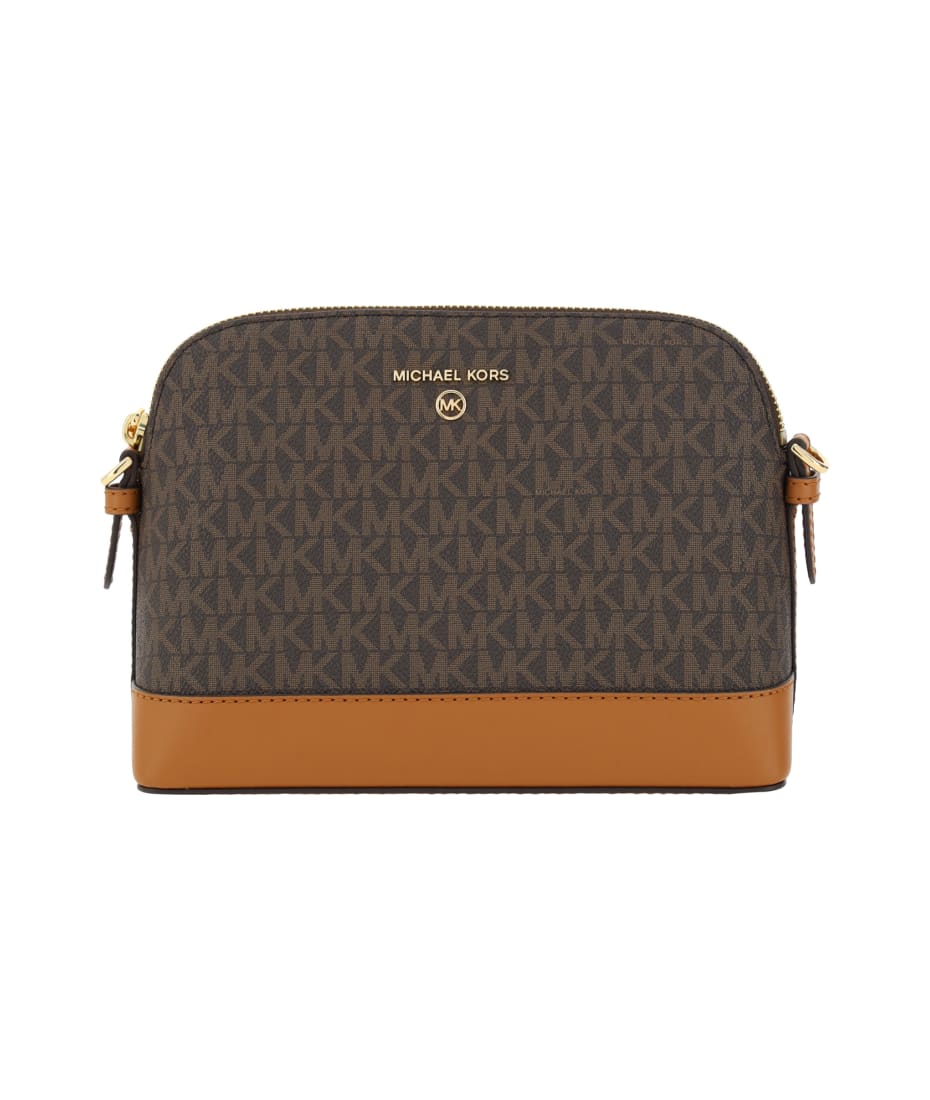 MICHAEL KORS Crossbody bag JET SET SIGNATURE in brn/ acorn