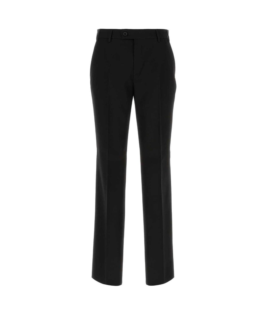 Off-White Button Detailed Straight Leg Pants