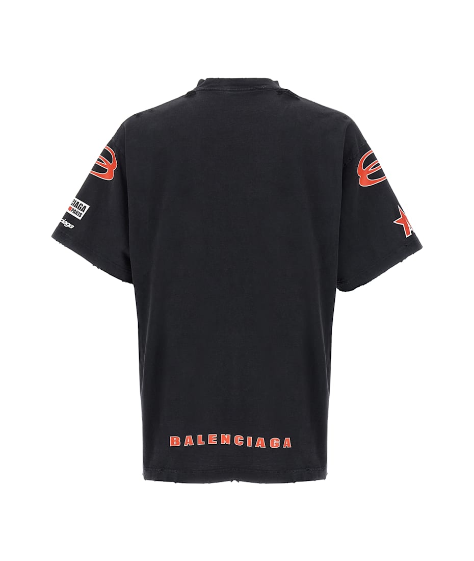 25新作 バレンシアガ SPONSOR LOGOS Tシャツ オーバーサイズ Balenciaga 'sponsor Logos Oversize' T-shirt | italist