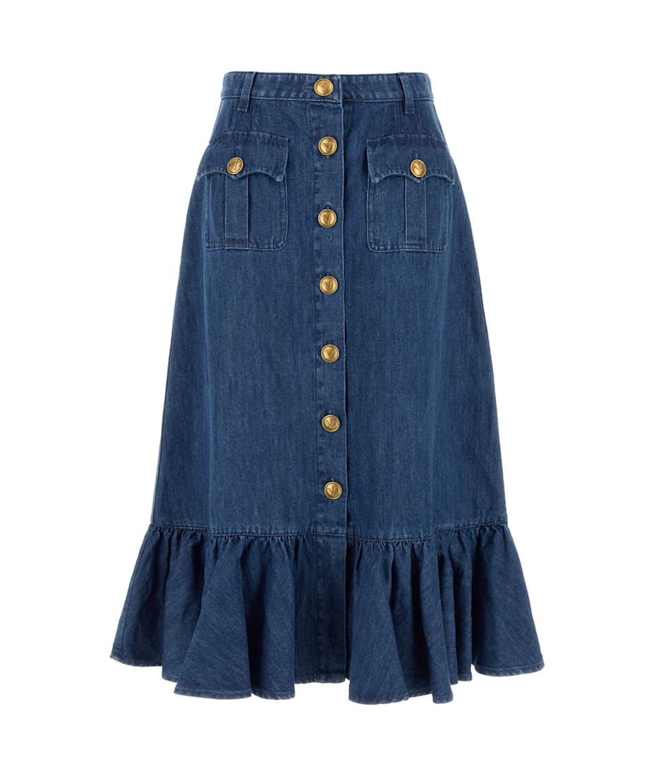 スカート VALENTINO Valentino Garavani denim skirt Valentino Garavani Denim Skirt | italist