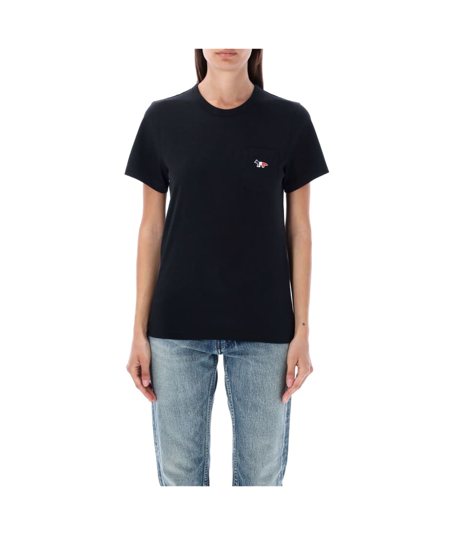 Maison Kitsuné Tricolor Fox Patch Classic Pocket T-shirt | italist