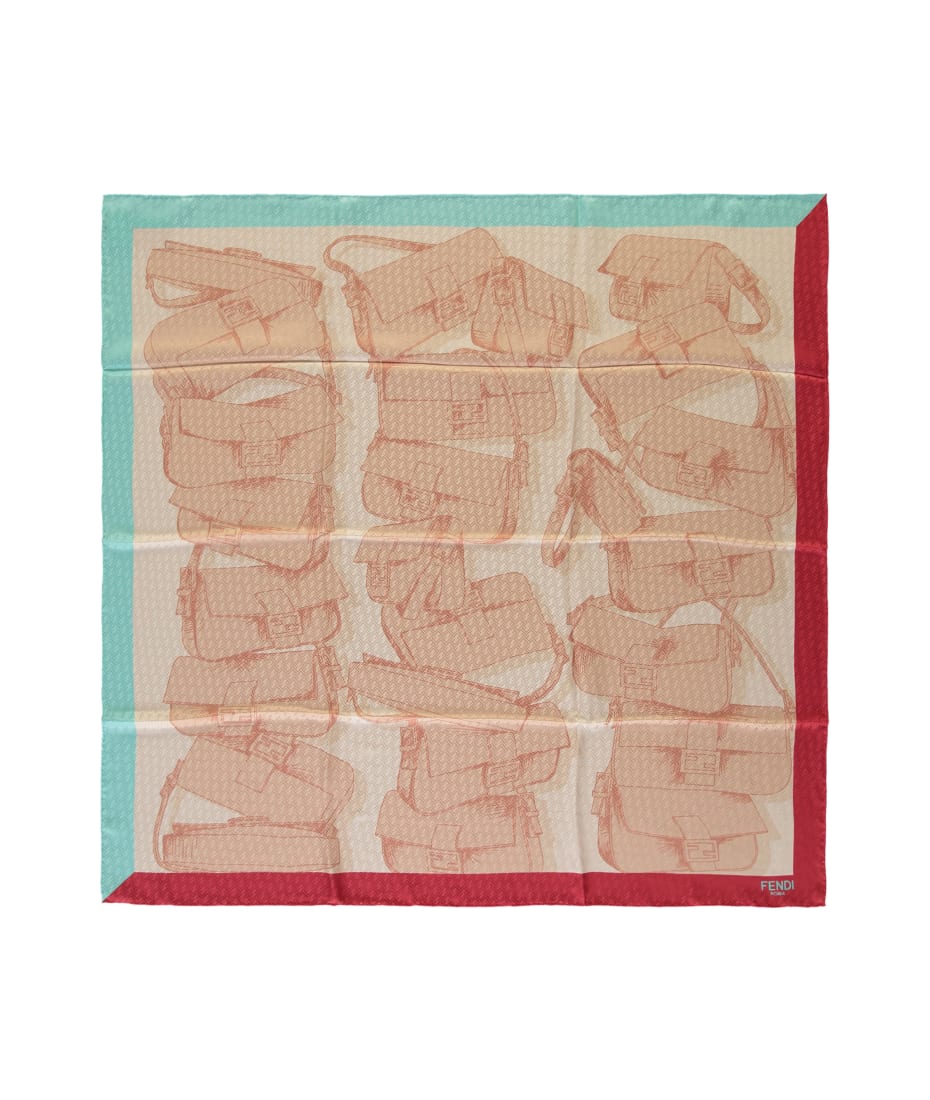 ブランド通販サイト Fendi Printed Silk Scarf | italist 小物