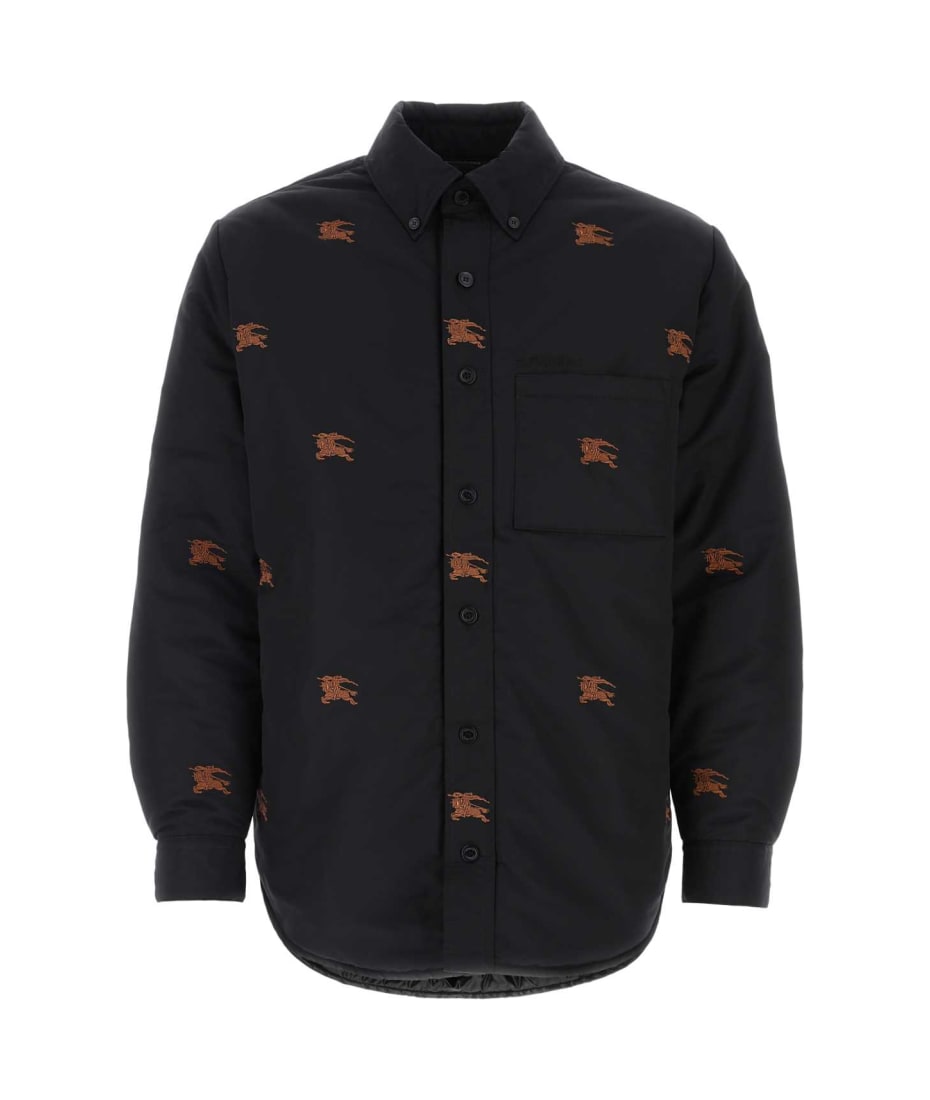 Tシャツ・カットソー Burberry Embroidered nylon padded shirt (8061050 A1189) Burberry Embroidered Nylon Padded Shirt | italist