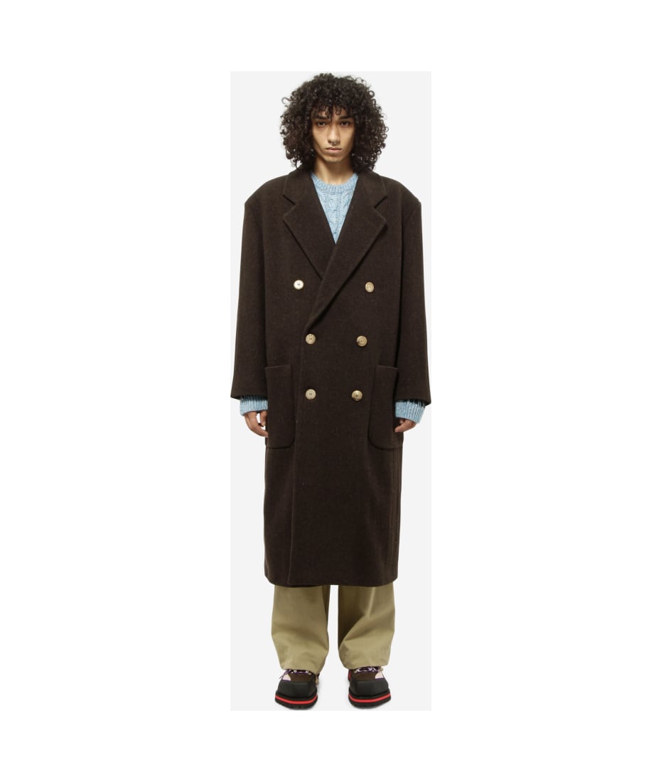 ジャケット・アウター MAGLIANO/ GOLDEN DOUBLE BREASTED COAT Magliano Golden Double Breasted coat - Brown | O88003011BROWN17