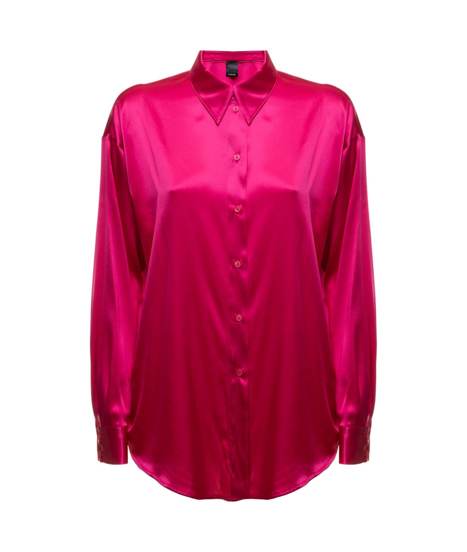 Pinko Woman Pink Satin Shirt シャツ 通販 | italist