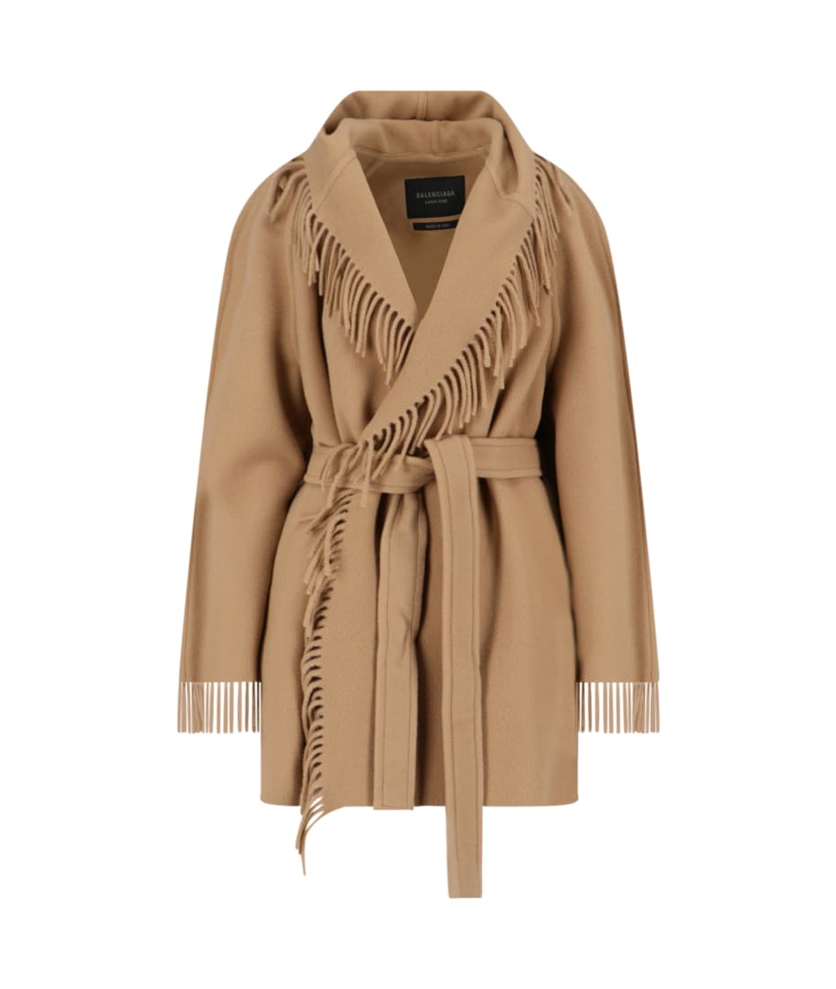 Balenciaga Fringed Coat | italist