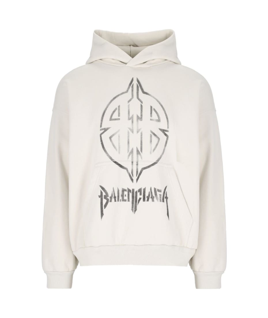 【送料&関税込】Balenciaga l Bb Stencil Logo Hoodie Balenciaga 'metal Bb Stencil' Logo Hoodie | italist, ALWAYS