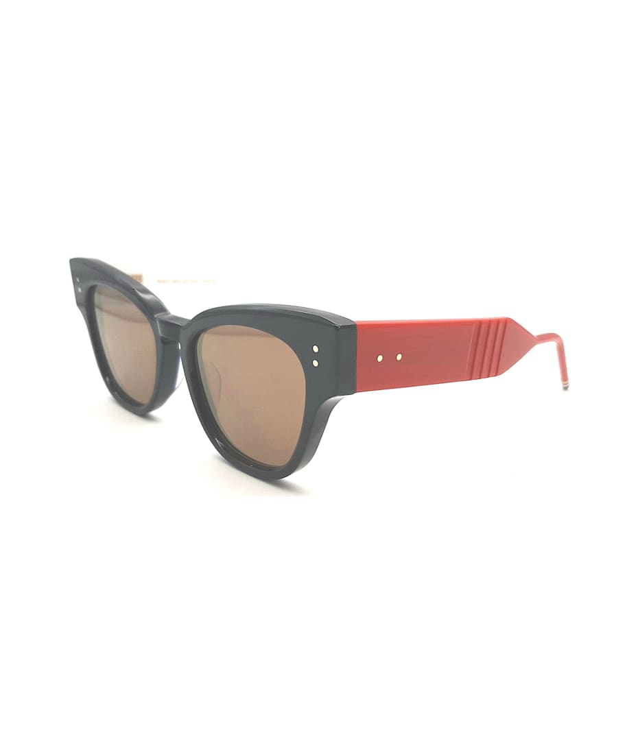 【送料&関税込】Thom Browne UES925A/G0002 Sunglasses - Unise Tokyo Tortoise Acetate Round Sunglasses | Thom Browne