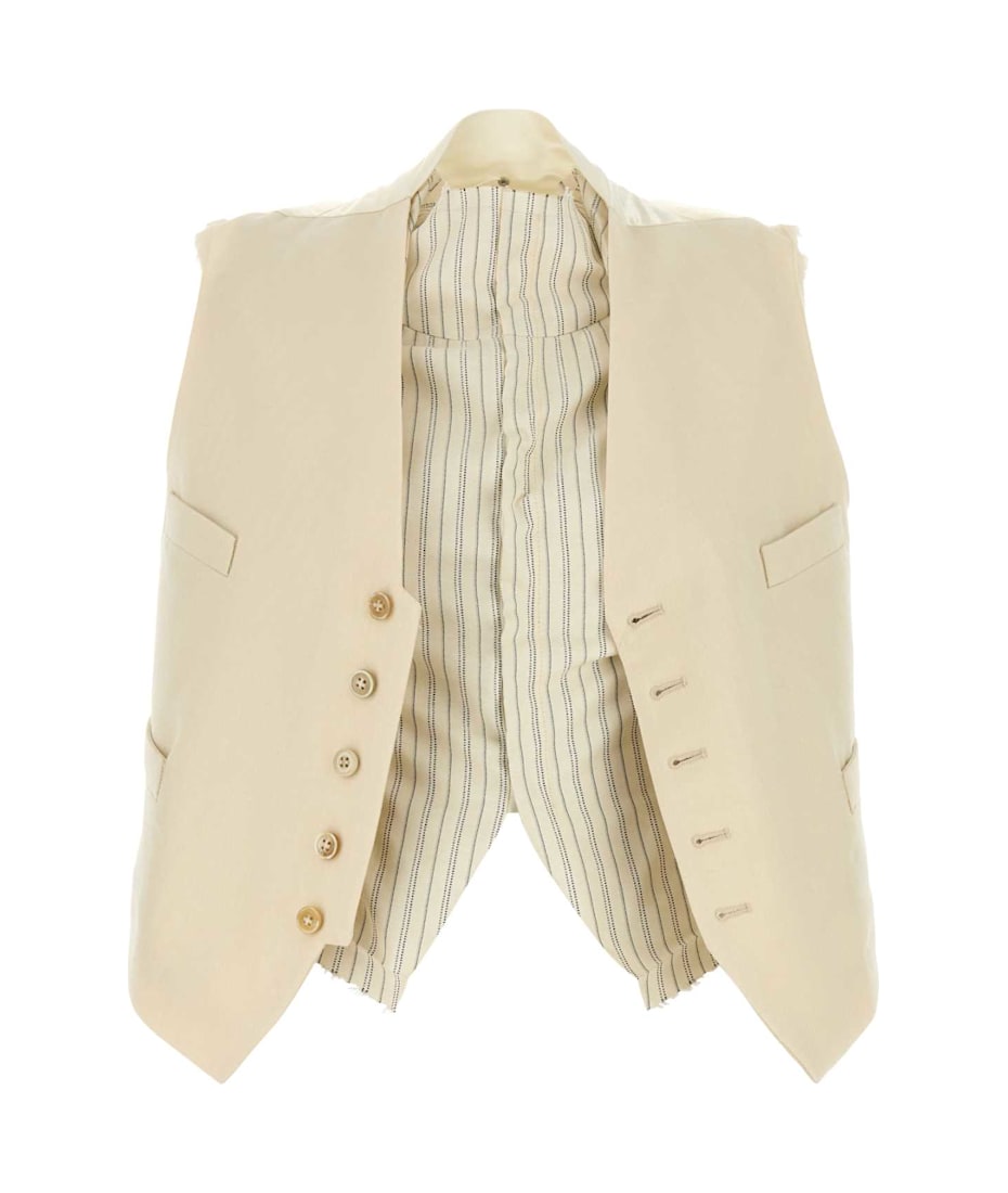 Cream Wool Vest