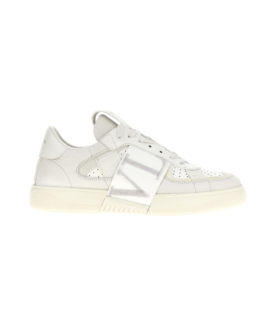 【関税＆送料込み】Valentino Garavani Vl7N Leather Sneakers Valentino Garavani VL7N low-top Leather Sneakers | White