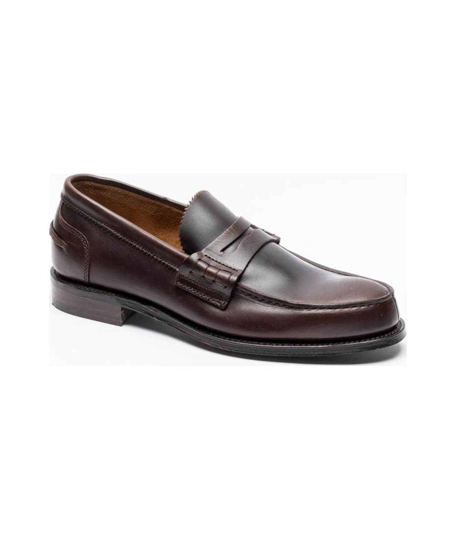 Cheaney Brown Oxford Pull Up Calf Penny Loafer italist ALWAYS LIKE A SALE