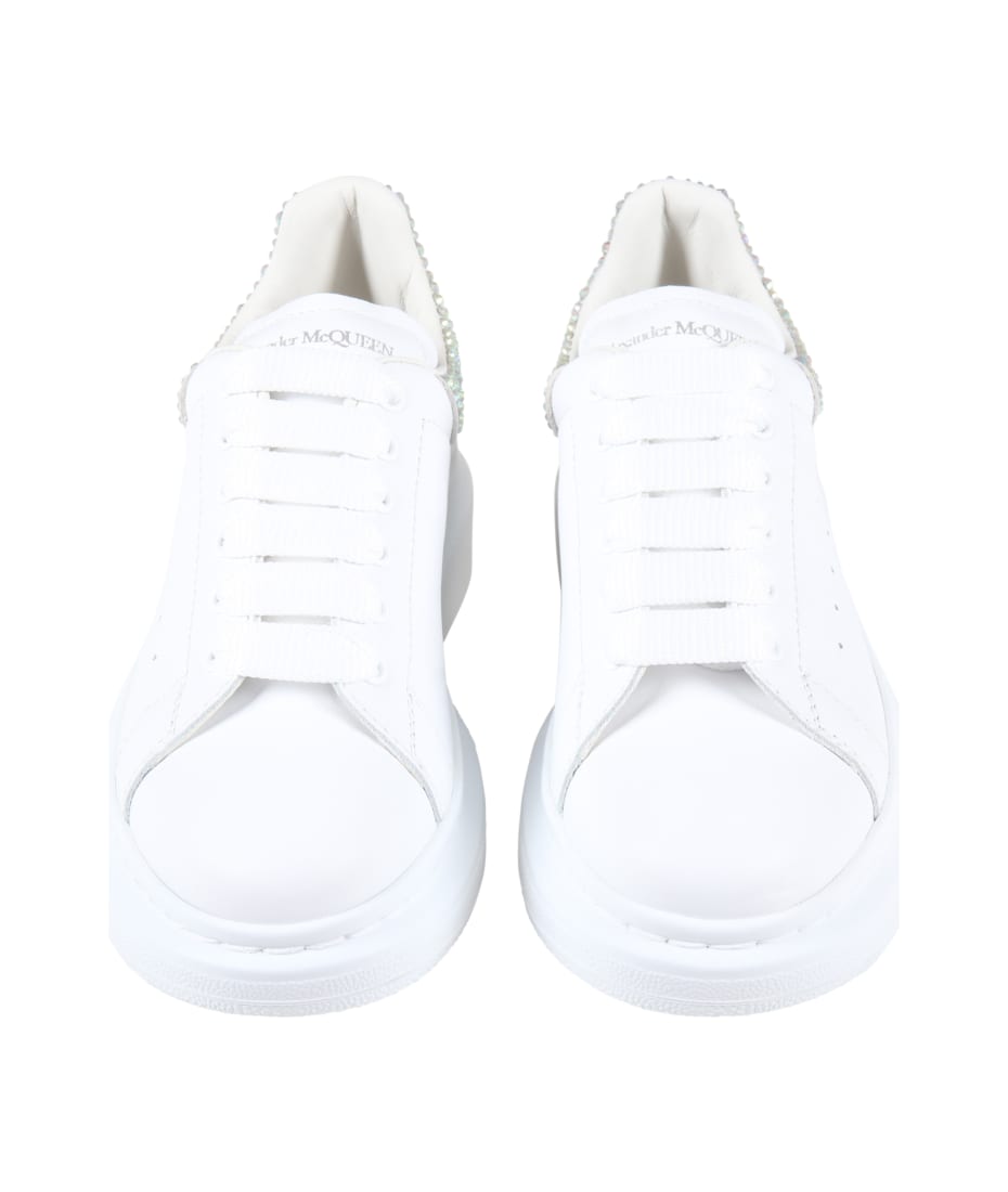 Alexander McQueen White Sneakers For Girl With Swarovski | italist, ALWAYS  LIKE A SALE