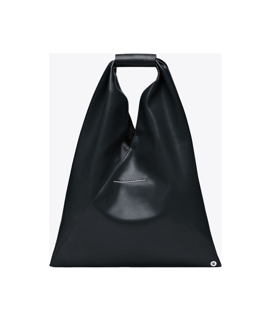 MM6 Maison Margiela Borsa Mano Black leather Japanese bag