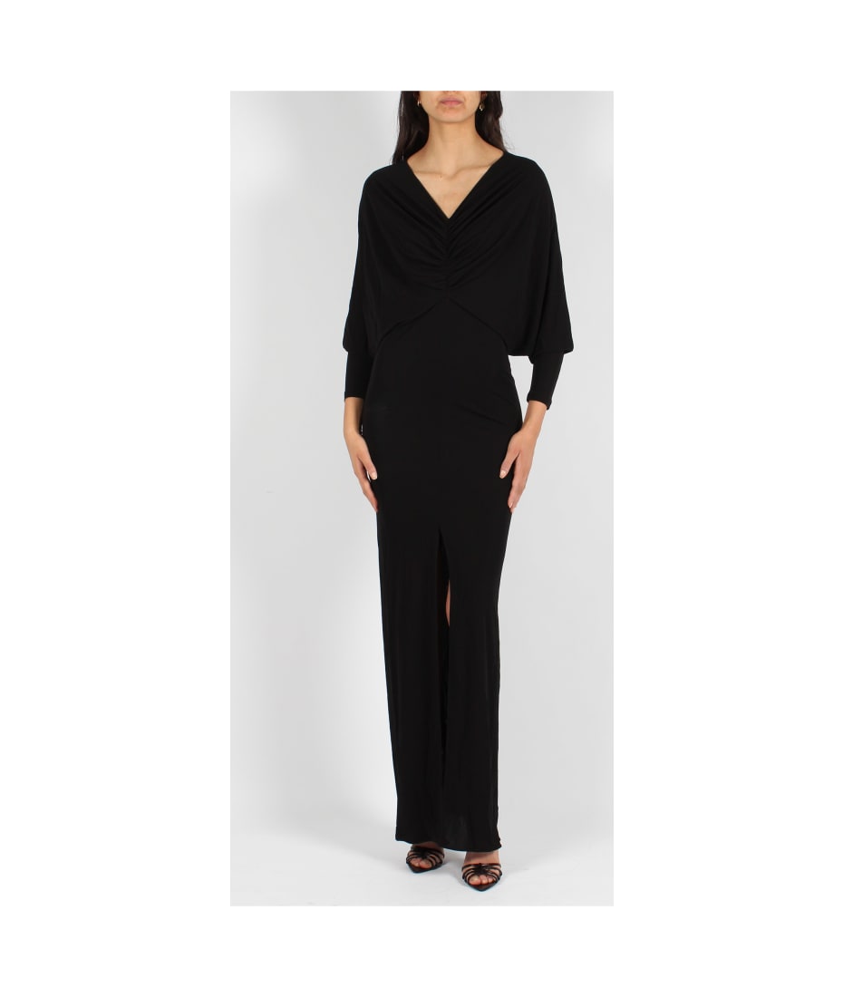 Saint Laurent Draped Jersey Dress | italist