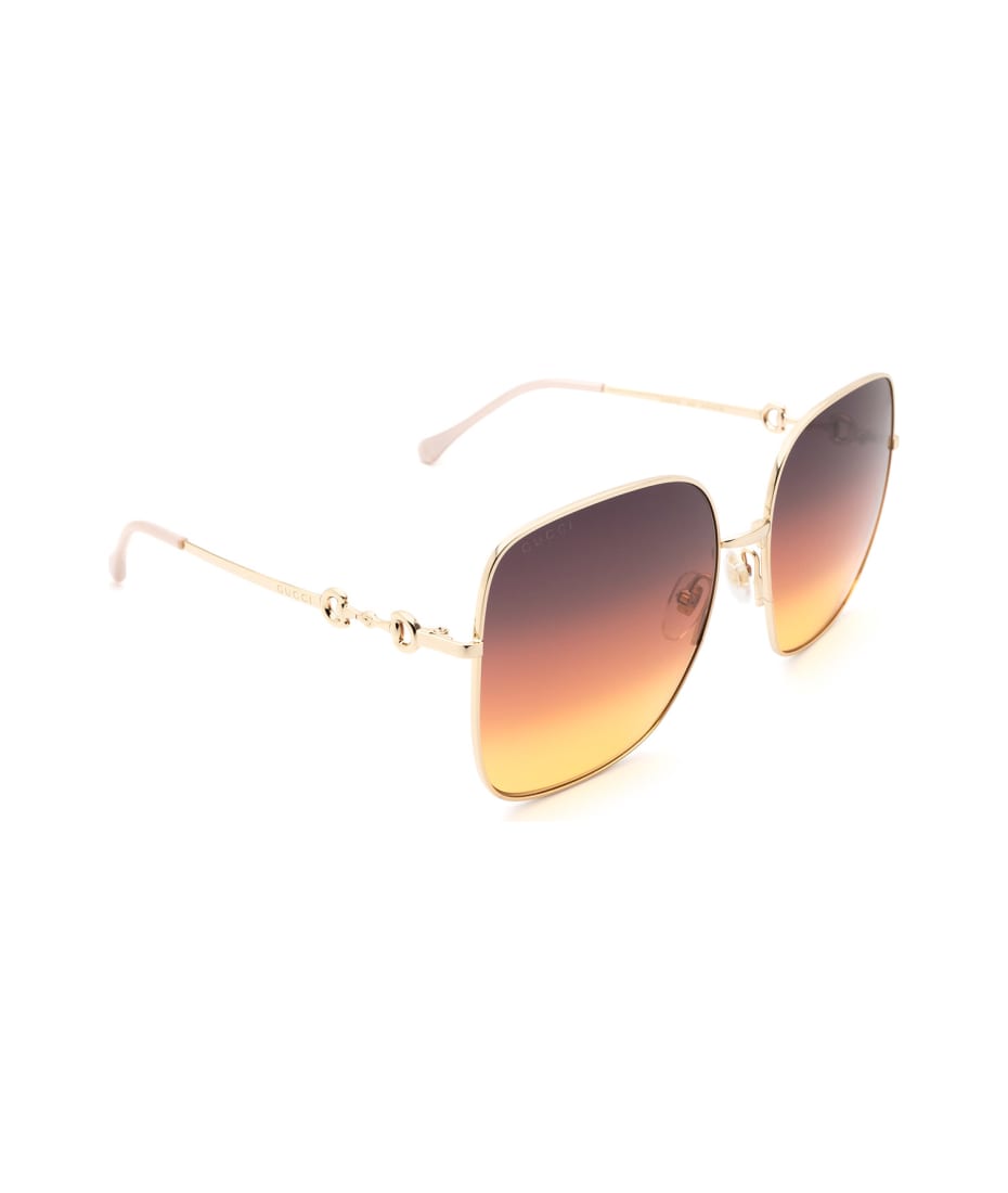 Gucci GG0879S 61 Brown & Gold Sunglasses