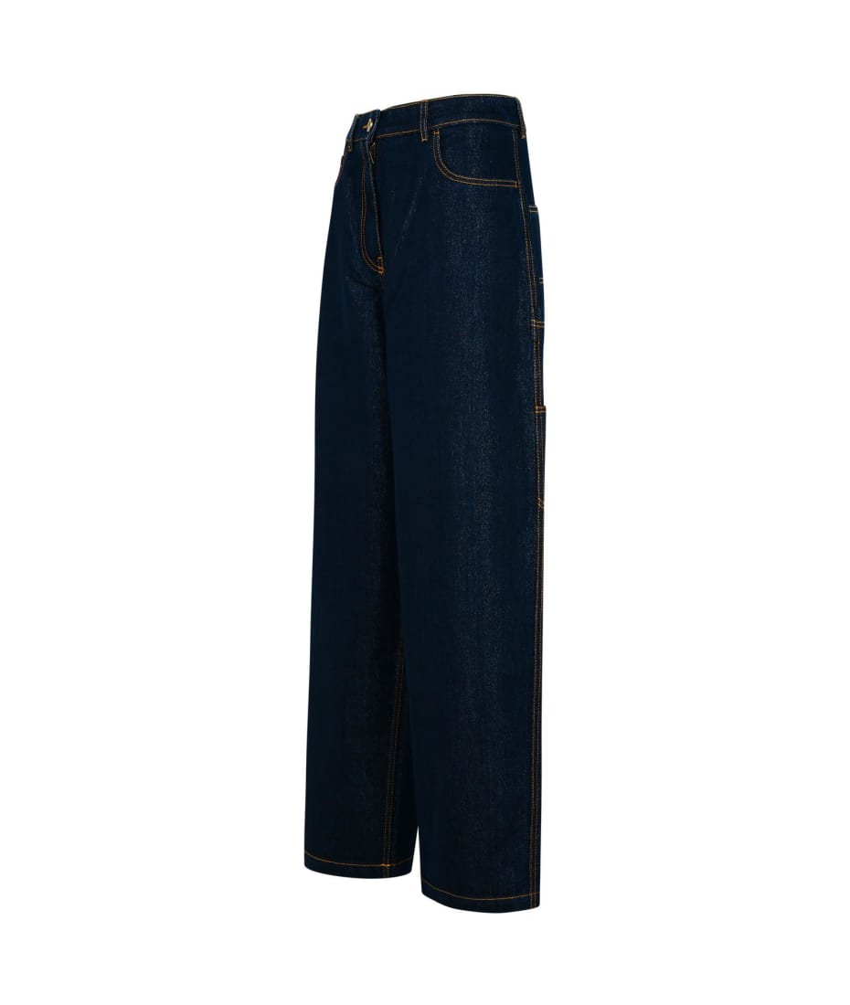 Etro Blue Cotton Blend Jeans | italist