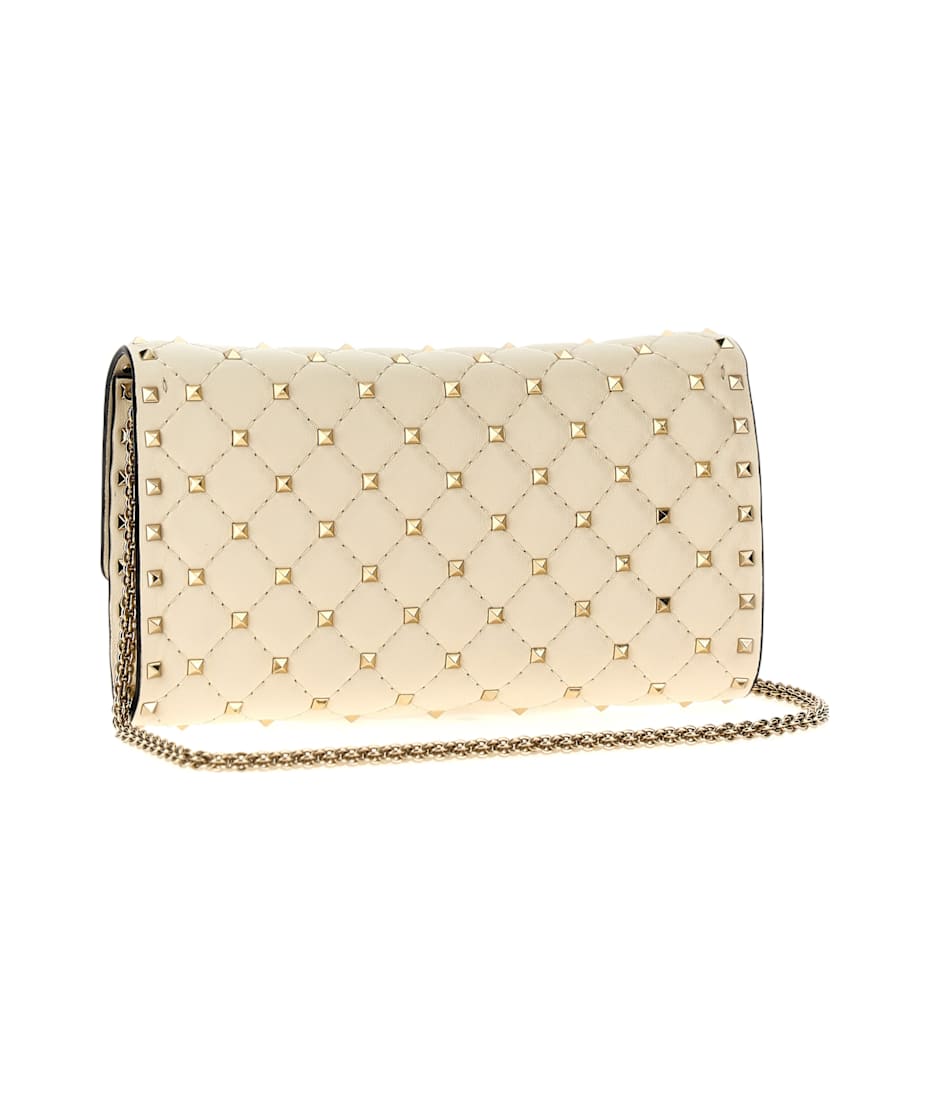 VALENTINO｜ (6W0B0Q96 VSF 0NO / 6W2B0Q96 VSF 0NO) Valentino Garavani Small Rockstud Leather Shoulder Bag