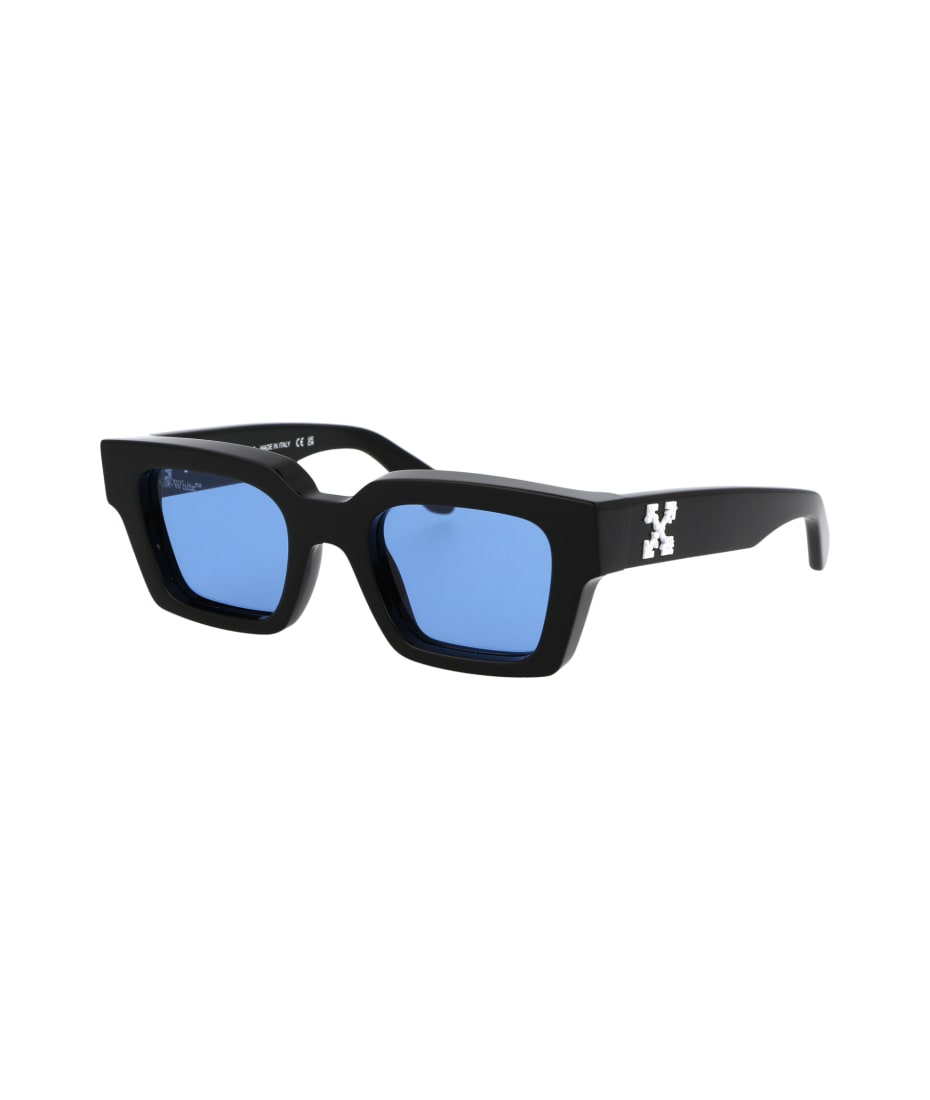 Buy Off-White Virgil Sunglasses 'Black/Blue' - OERI008C99PLA0021045
