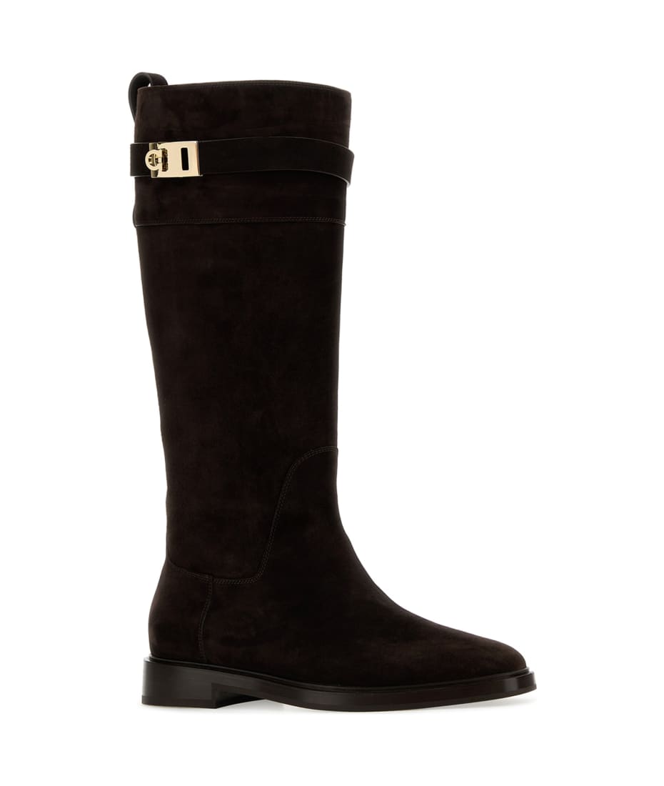 【関税込み】FERRAGAMO 'Roly' boots Ferragamo | Roly black leather boots | Savannahs