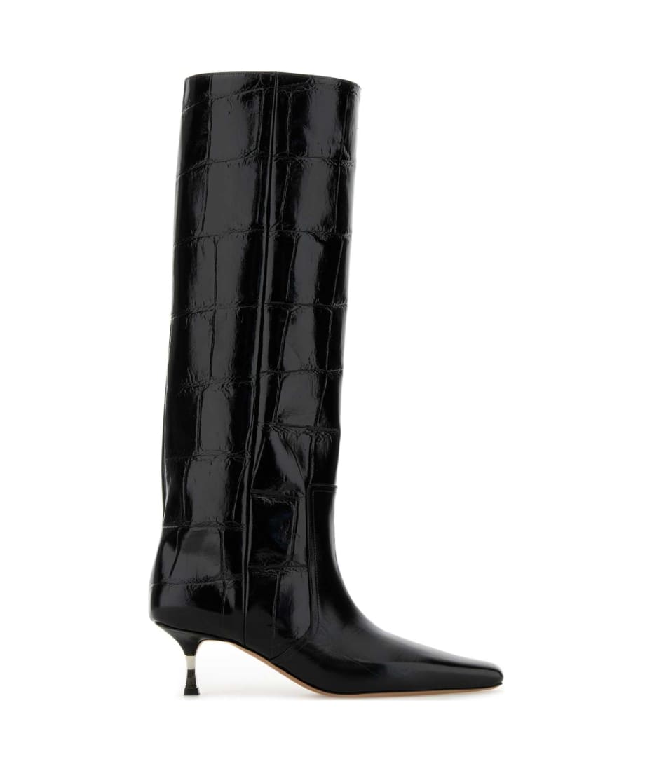 ロングブーツ PARIS TEXAS Black Leather Bettina Boots Paris Texas Black Leather Bettina Boots | italist