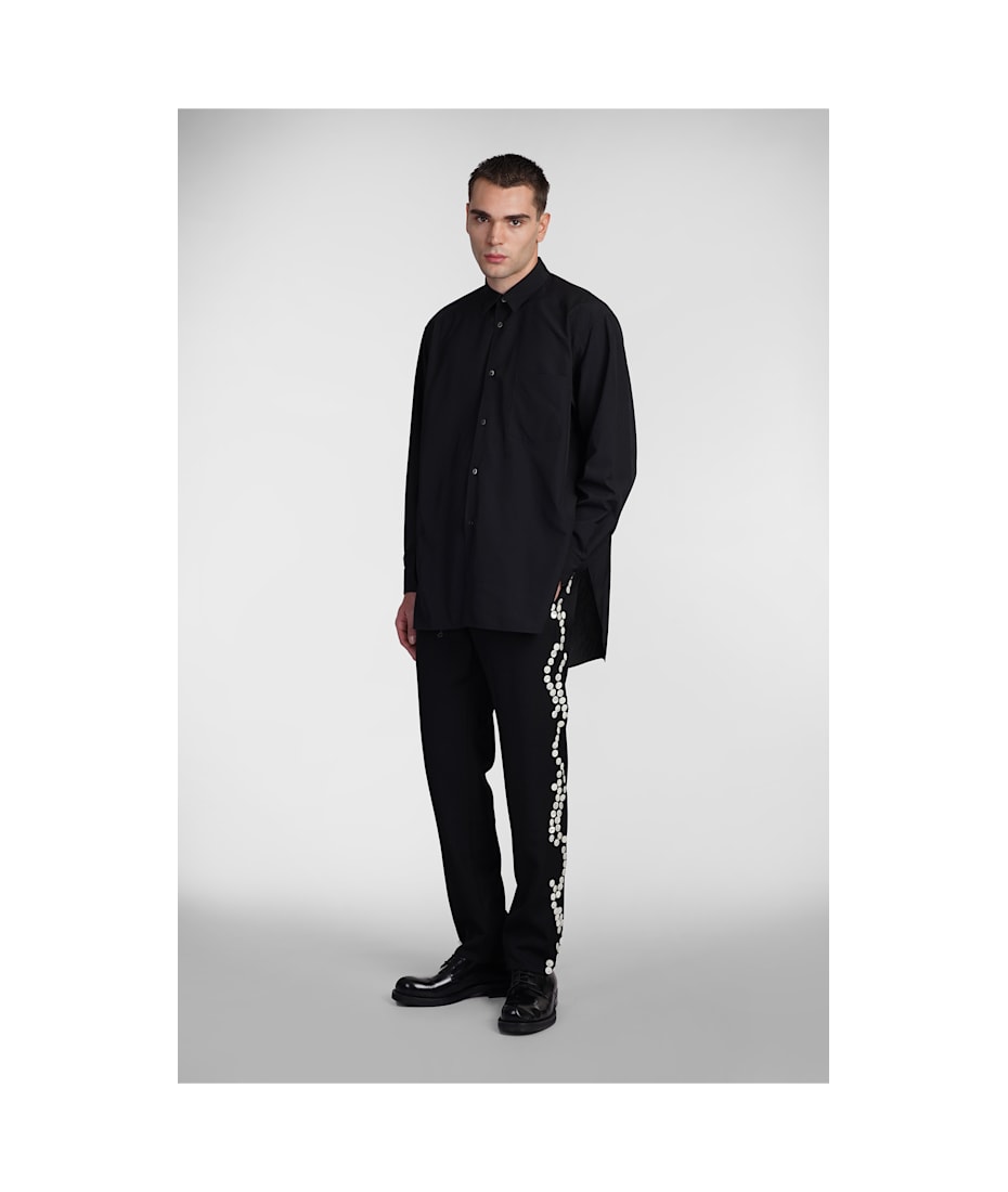 Comme Des Garçons Homme Plus Shirt In Black Polyester | italist