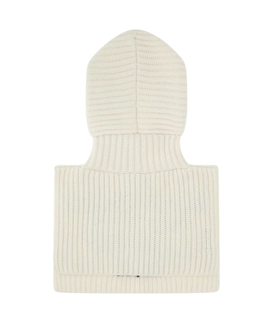 Prada Ivory Cashmere Balaclava | italist