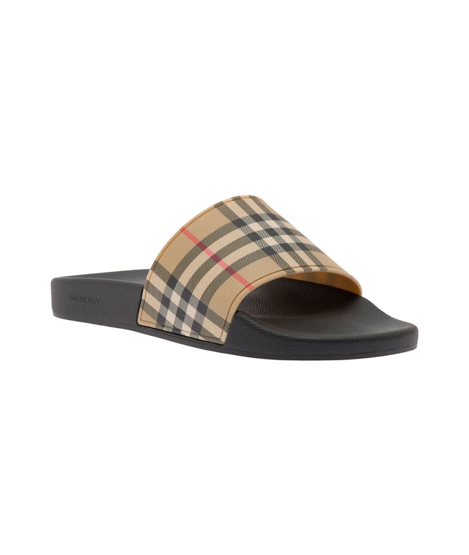 Multicolor Vintage Check Print Slides Man Burberry | italist, ALWAYS LIKE A  SALE