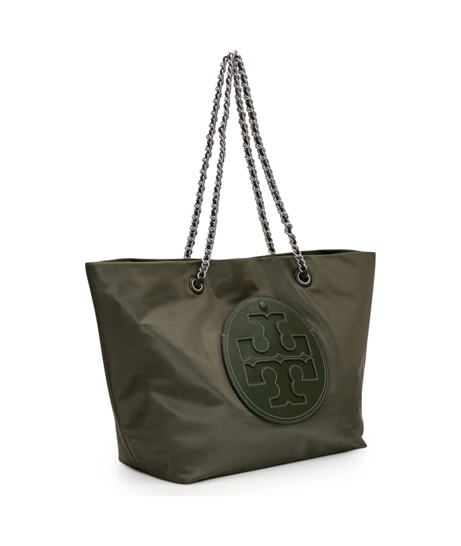 Tory Burch Ella Metallic Puffy Chain Tote