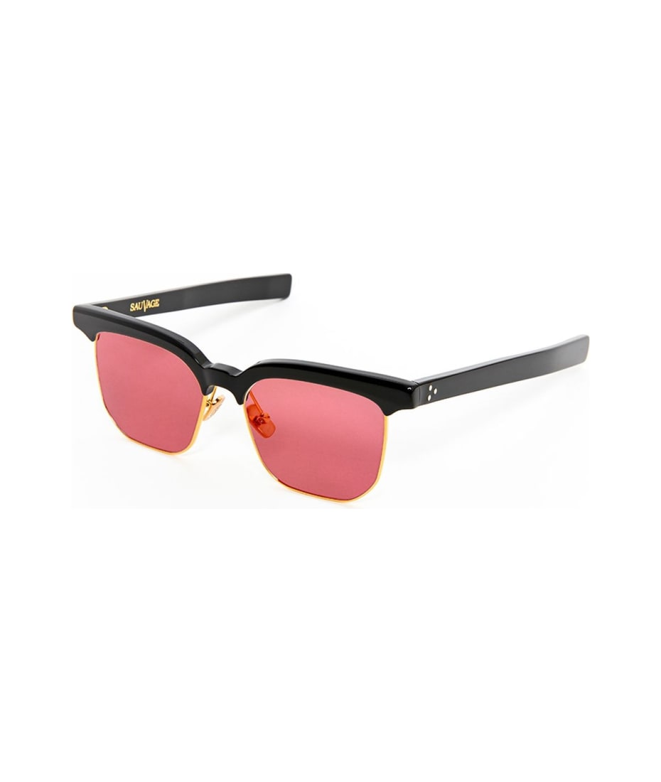 サングラス Sauvage Sauvage - LE SAMOURAI BLACK 16K GOLD - Black Sauvage Le Samourai Black 16k Goldblack | italist
