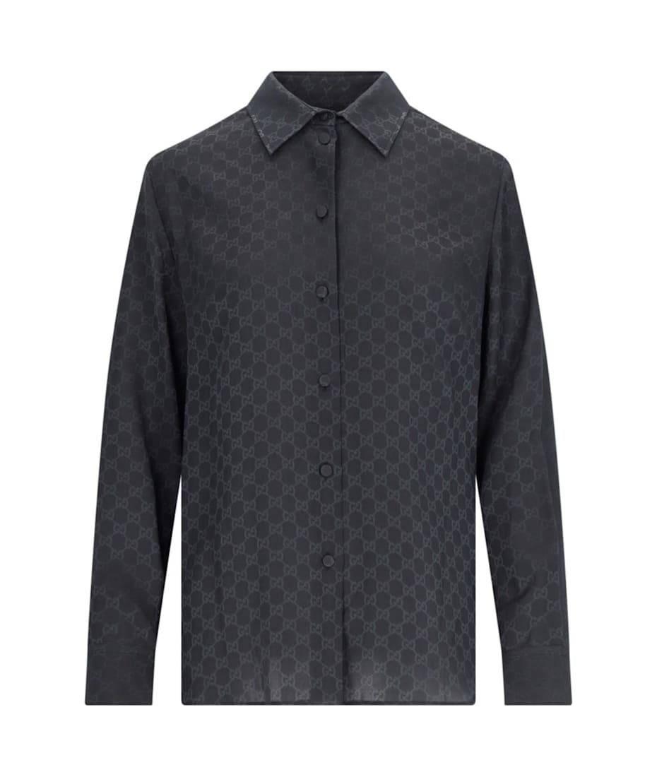 グッチ Gucci GG Logo Shirt Gucci 'gg' Logo Shirt | italist