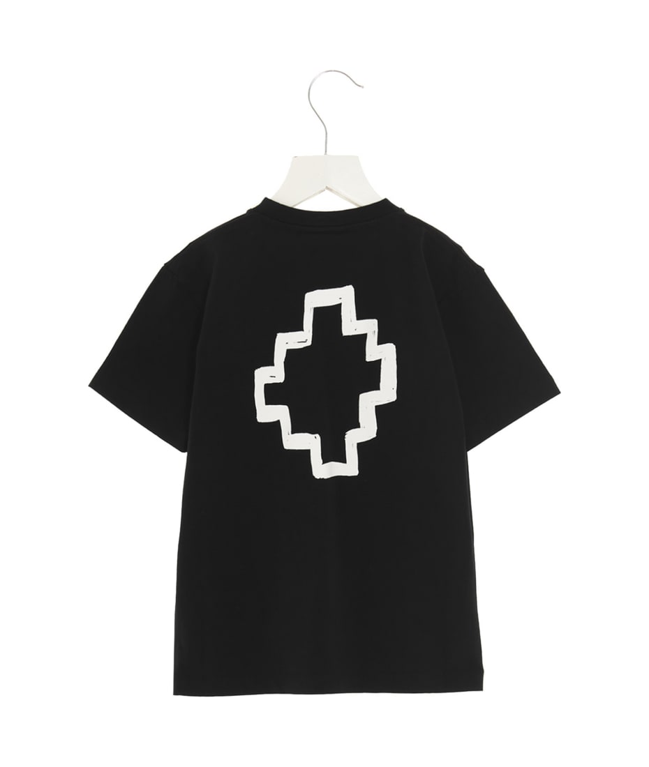 Marcelo Burlon logo t-shirt ブラック & ホワイト - alfej.com