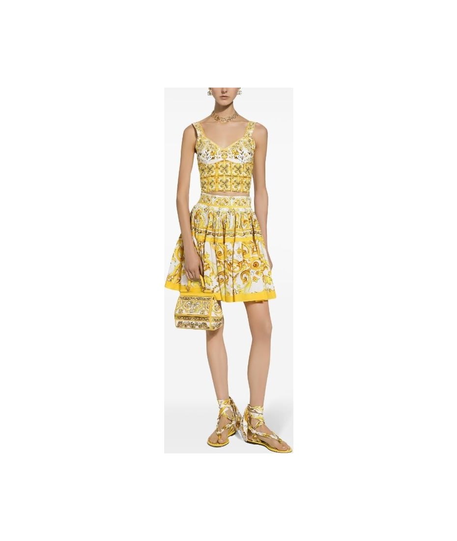 ミニスカート Dolce & Gabbana Gonna Corta In Cotone Dolce & Gabbana Gonna In Cotone St Maiolica | italist