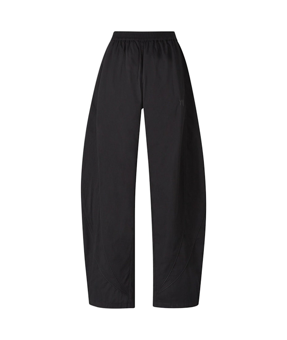 【関税&送料込】Alexander Wang Pants With Logo Print Alexander Wang Logo Print Tapered Jeans Black/White - US
