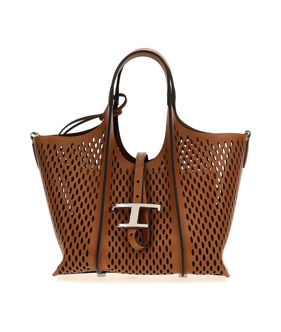 【TOD'S】MINI SHOPPING BAG Tod's Mini Leather T Timeless Tote Shopping Bag - Bergdorf