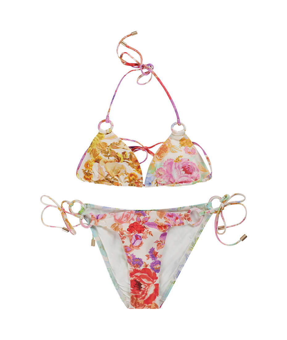 Raie floral bikini in multicoloured - Zimmermann