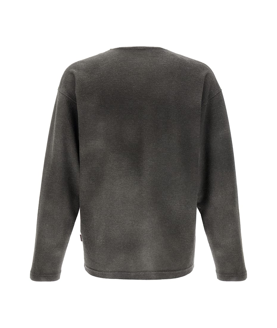 Tシャツ・カットソー DIESEL SS25 'S-Ruben' sweatshirt (A182160PLAI 9AW) Dieselのグレー S-Ruben スウェットシャツがセール中