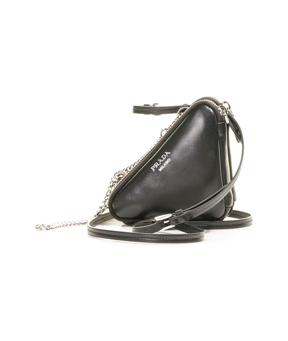 Shop PRADA 2023-24FW Saffiano leather mini pouch 1NR015_053_F0076 by  Fujistyle