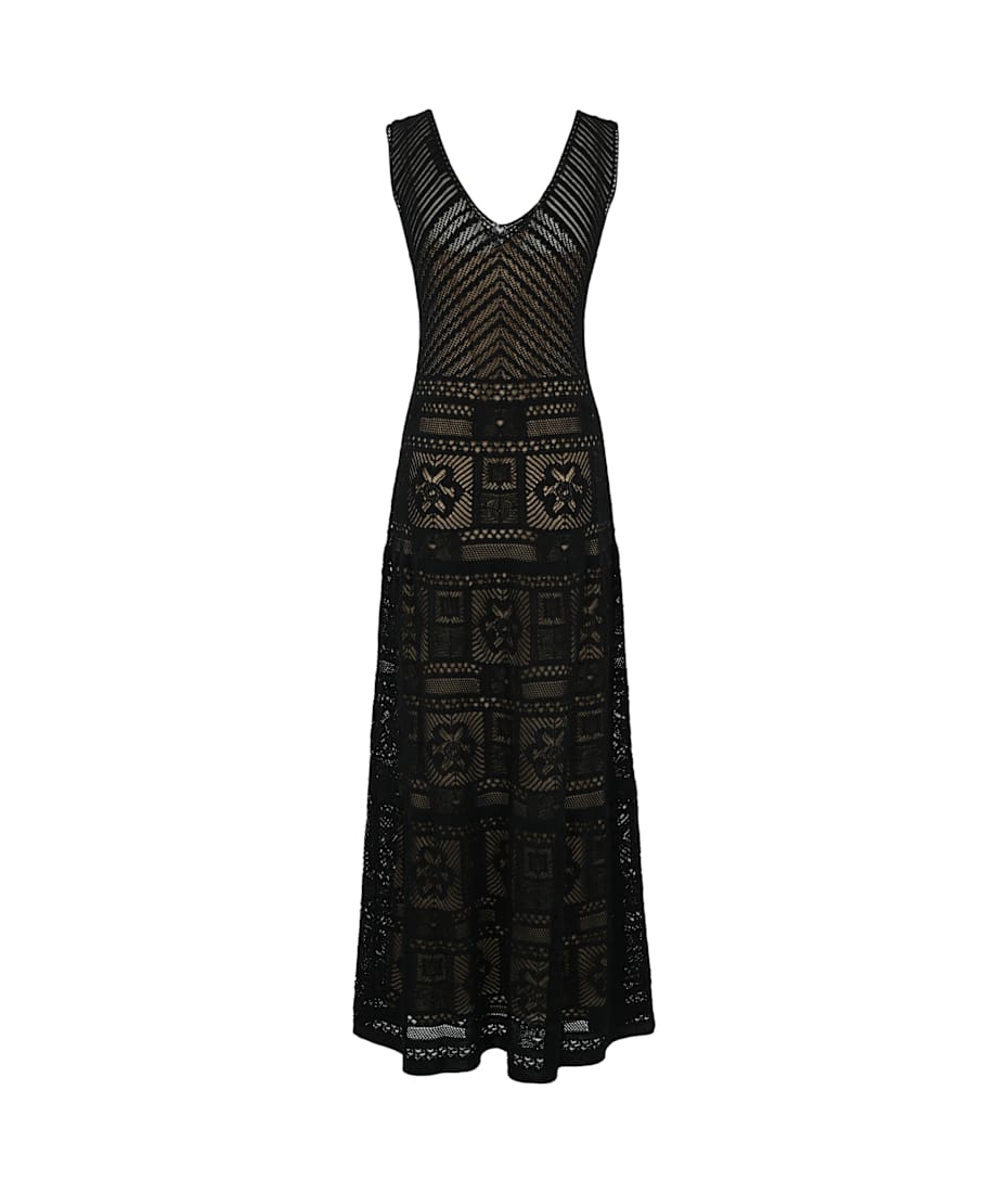 D.Exterior Long Cotton Patchwork Dress | italist