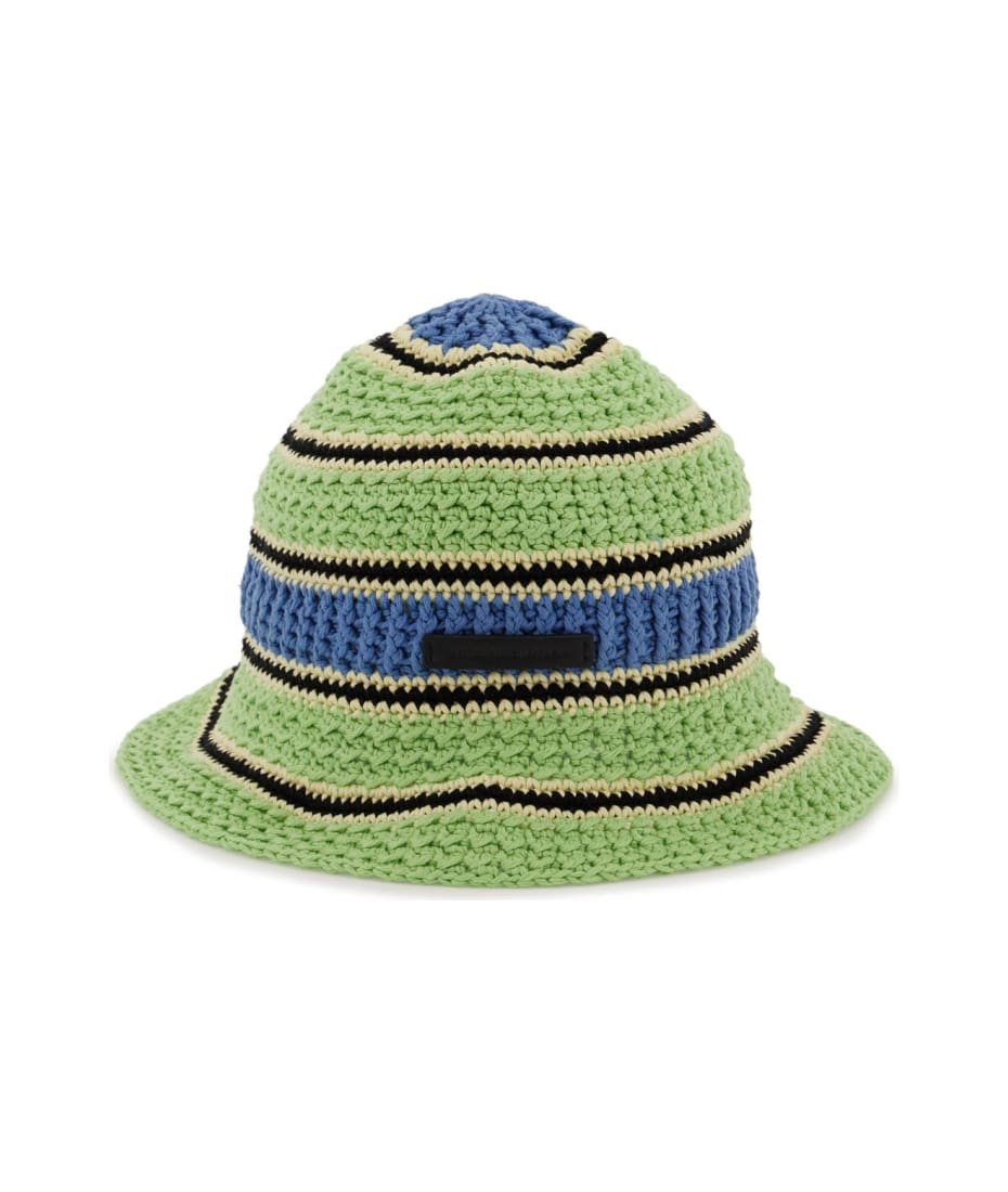 ハット Stella McCartney Embroidered crochet hat Stella Mccartney Berry Embroidered Crochet Bucket Hat