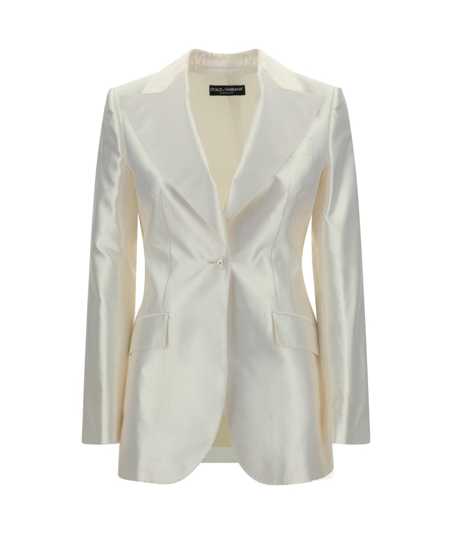 Dolce & Gabbana Blazer Jacket - Bianco Naturale