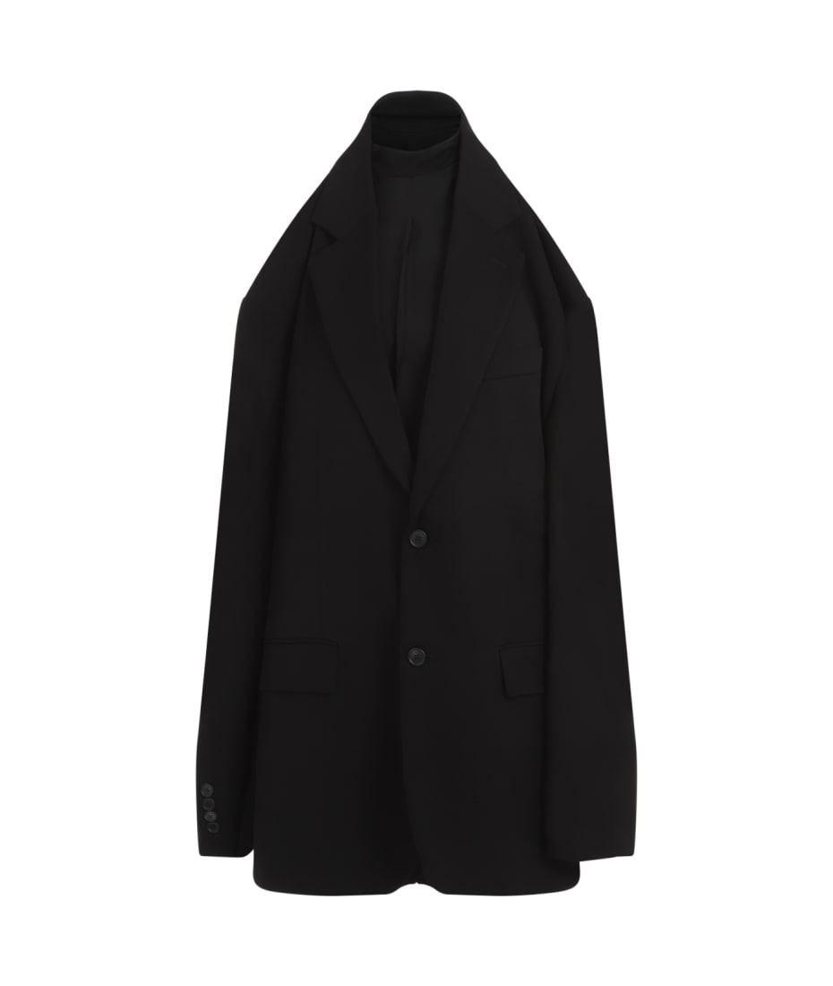 【送料&関税込】Balenciaga Suspended Dress Balenciaga Suspended Shirt Dress | Black | FARFETCH