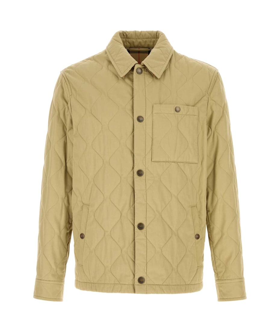 【関税&送料込】Burberry Beige Cotton Jacket Burberry Beige Cotton Jacket | italist