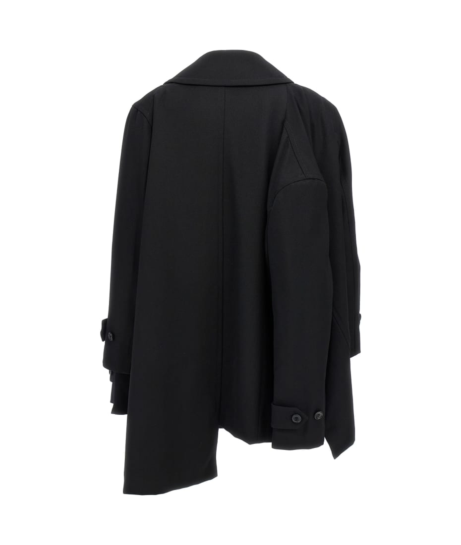 【送料&関税込】Comme des GarAons Double-breasted Coat 4 Sl Comme des Garçons Double-breasted Coat 4 Sleeves | italist